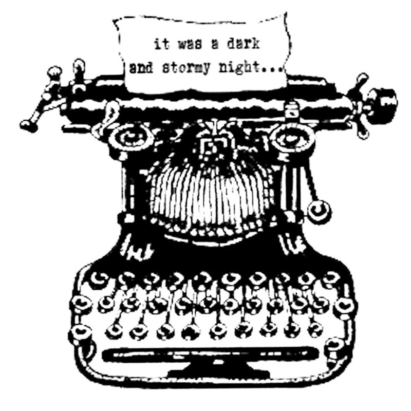 #2616 - Typewriter with Paper - Office